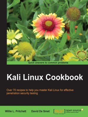 cover image of Kali Linux Cookbook